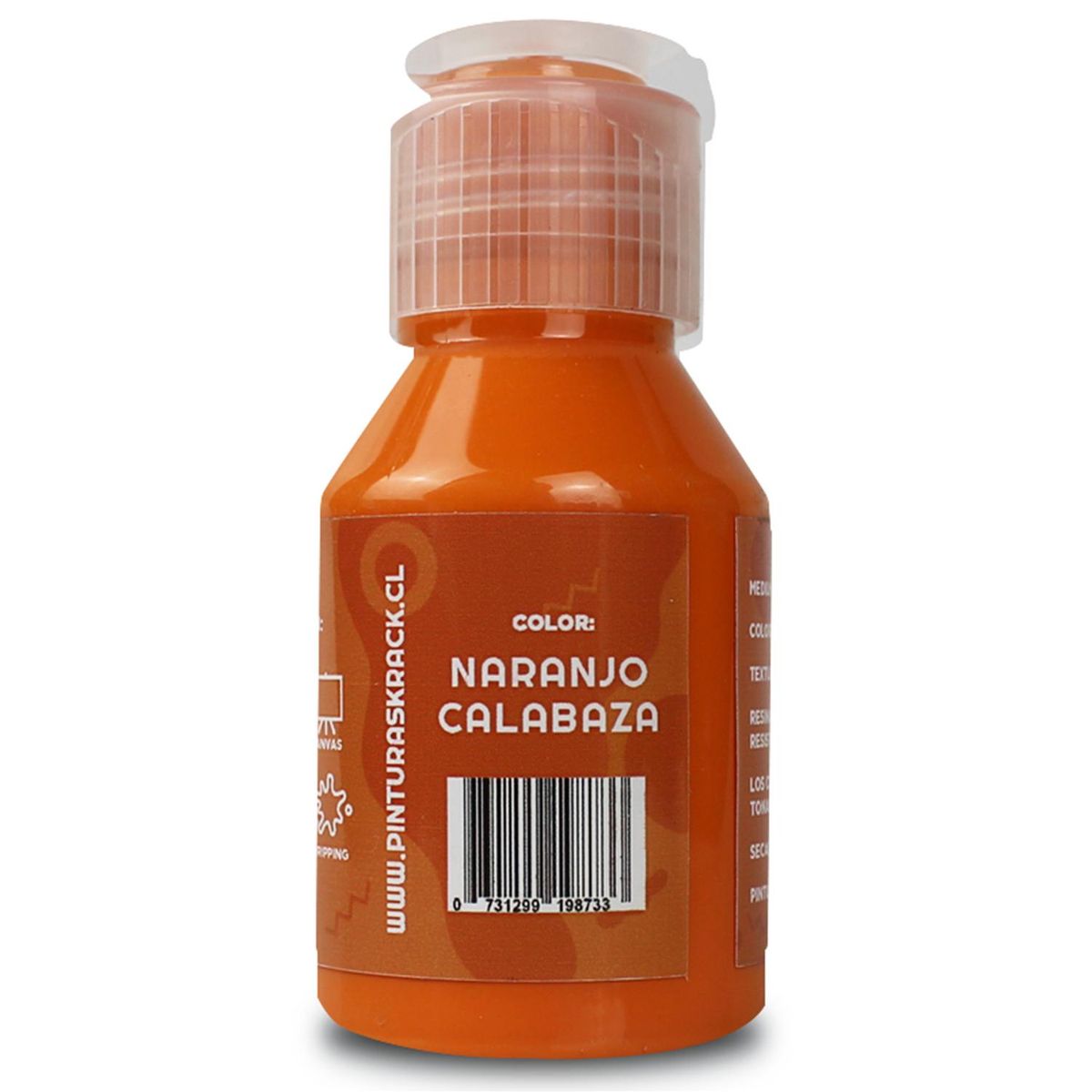 KRACK - Pintura Acrílica Naranjo Calabaza 0.070 l