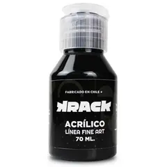 KRACK - Pintura Acrílica Negro Brígido 70 ml
