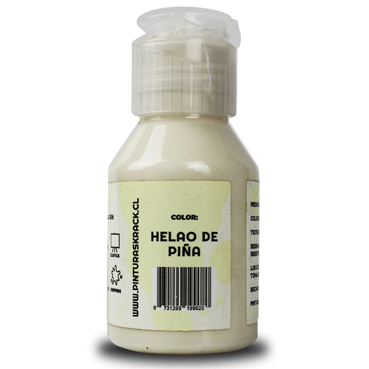 KRACK - Pintura Acrílica Blanco Helado de Piña 0.070 l