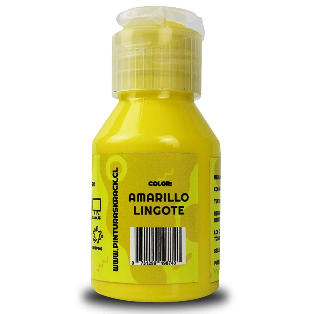 KRACK - Pintura Acrílica Amarillo Lingote 0.070 l