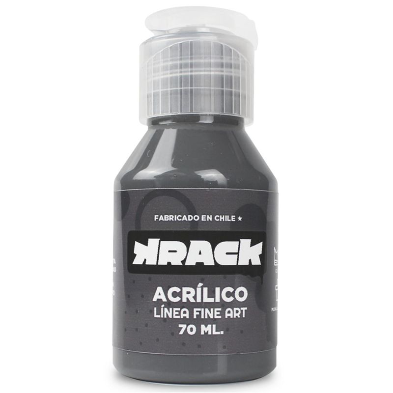 KRACK - Pintura acrílica materia gris 70ml