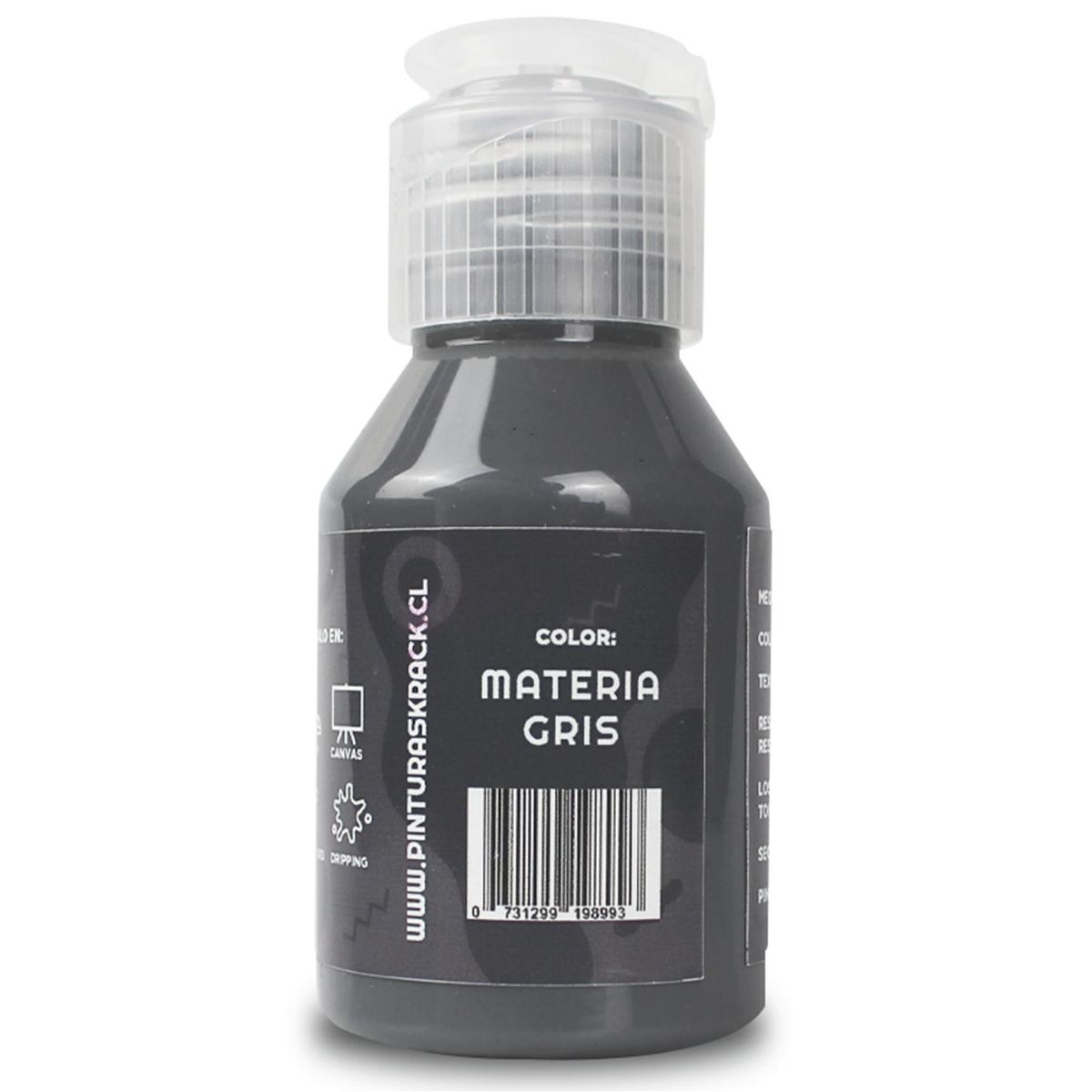 KRACK - Pintura Acrílica Gris Oscuro 0.070 l