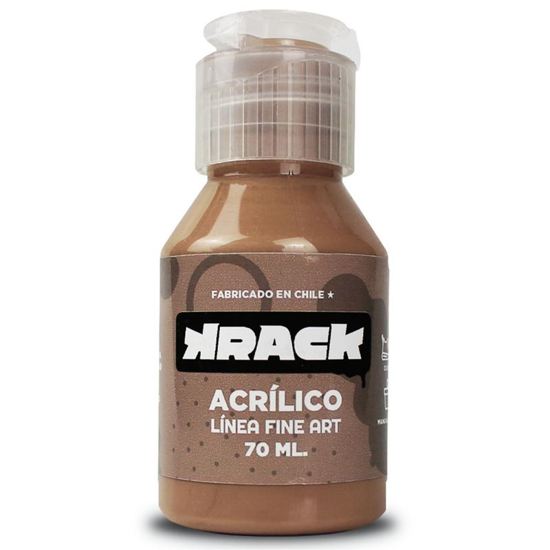 KRACK - Pintura Acrílica Café Empanada 70 ml