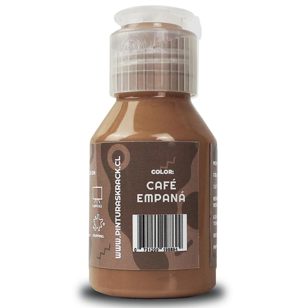 KRACK - Pintura Acrílica Café Empanada 0.070 l