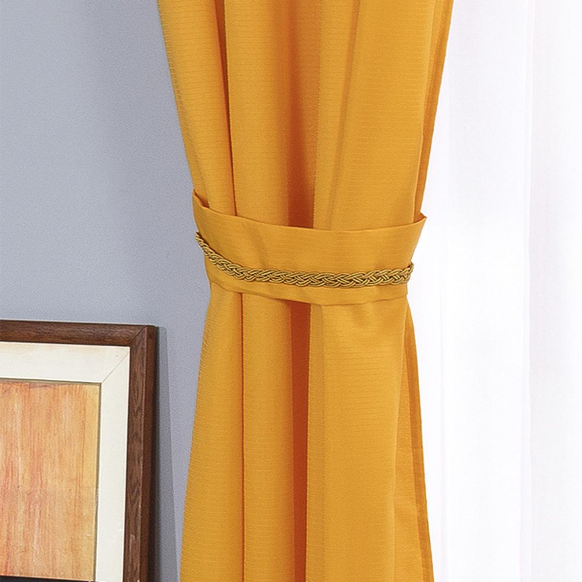 DORAL - Combo Cortina Agatha 2 PañoS/2 Velos/2 Abrazaderas