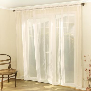 Set Cortinas De velo 145x230 cm Crudo