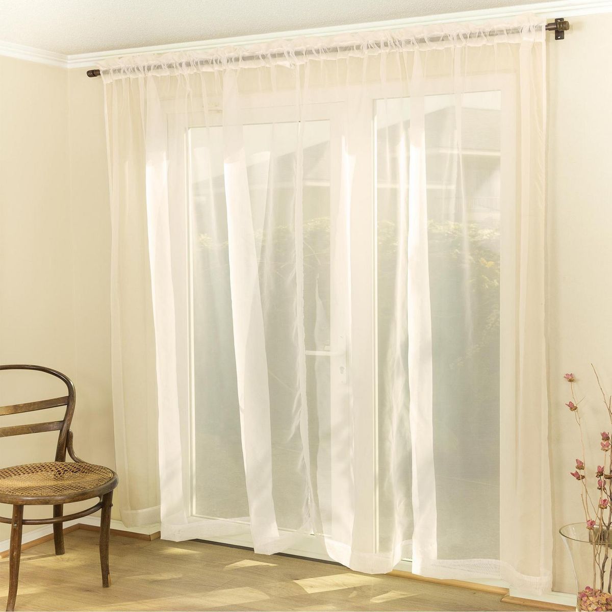 DORAL - Juego Velo Liso 2 Paños Pasador