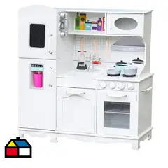 KIDSCOOL - Full kitchen blanca con accesorios