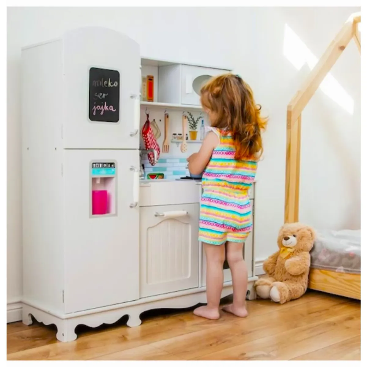 KIDSCOOL - Full kitchen blanca con accesorios