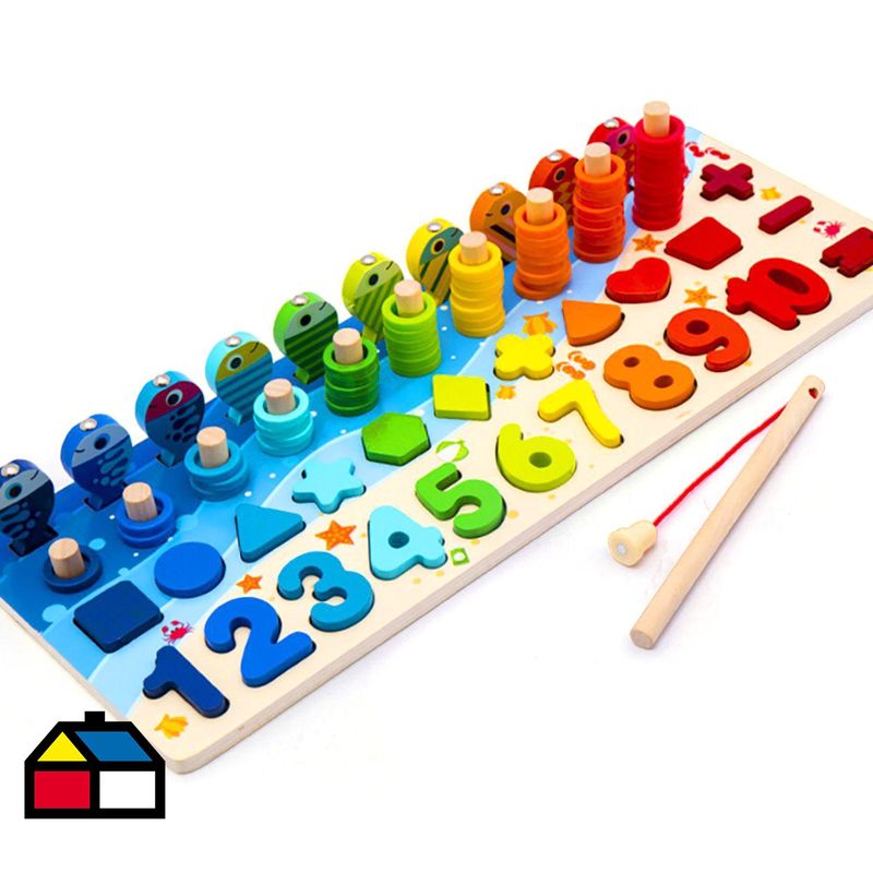 KIDSCOOL - Puzzle didáctico multicolor multi actividades