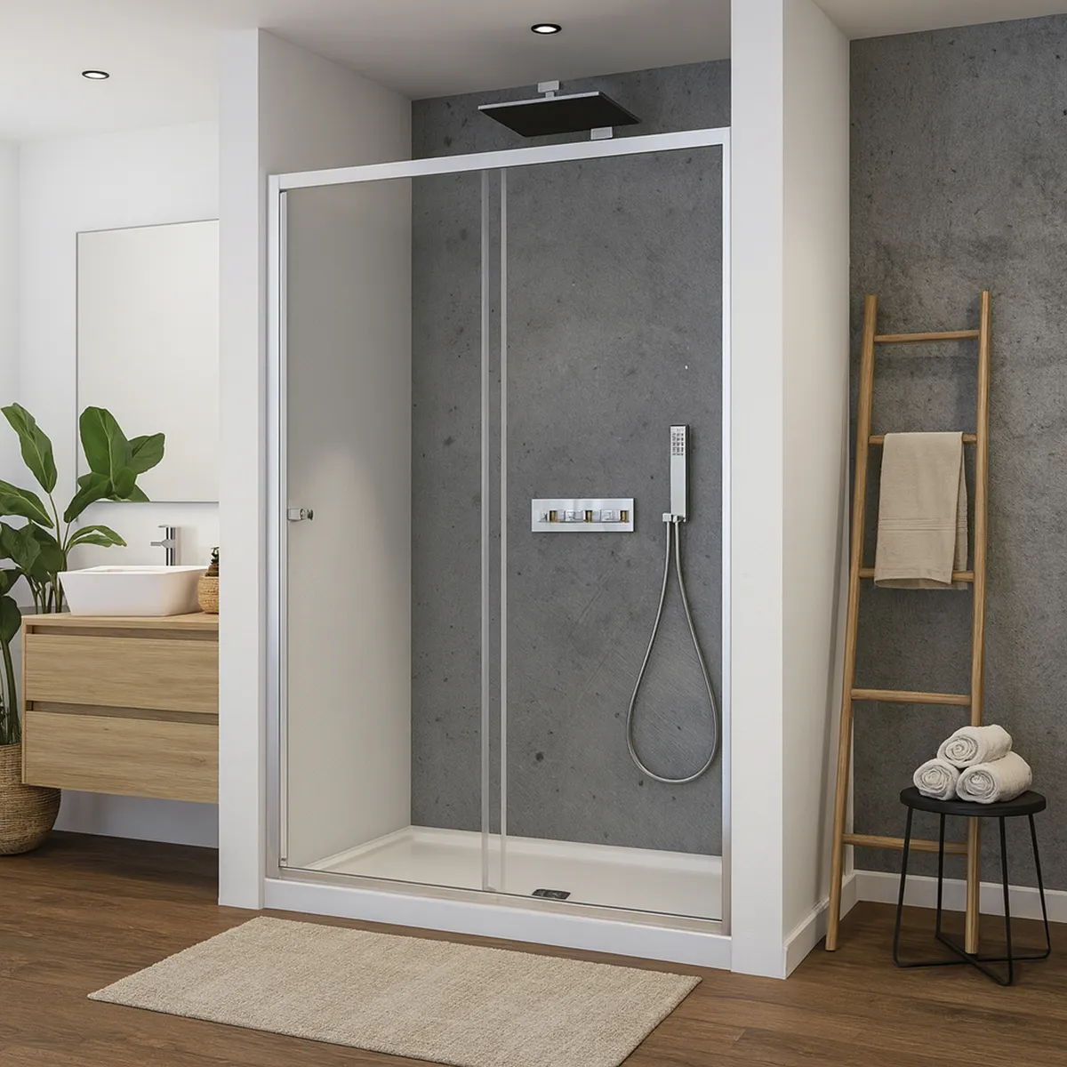 DUSCHY - Mampara eko corredera frontal 120x190 cm