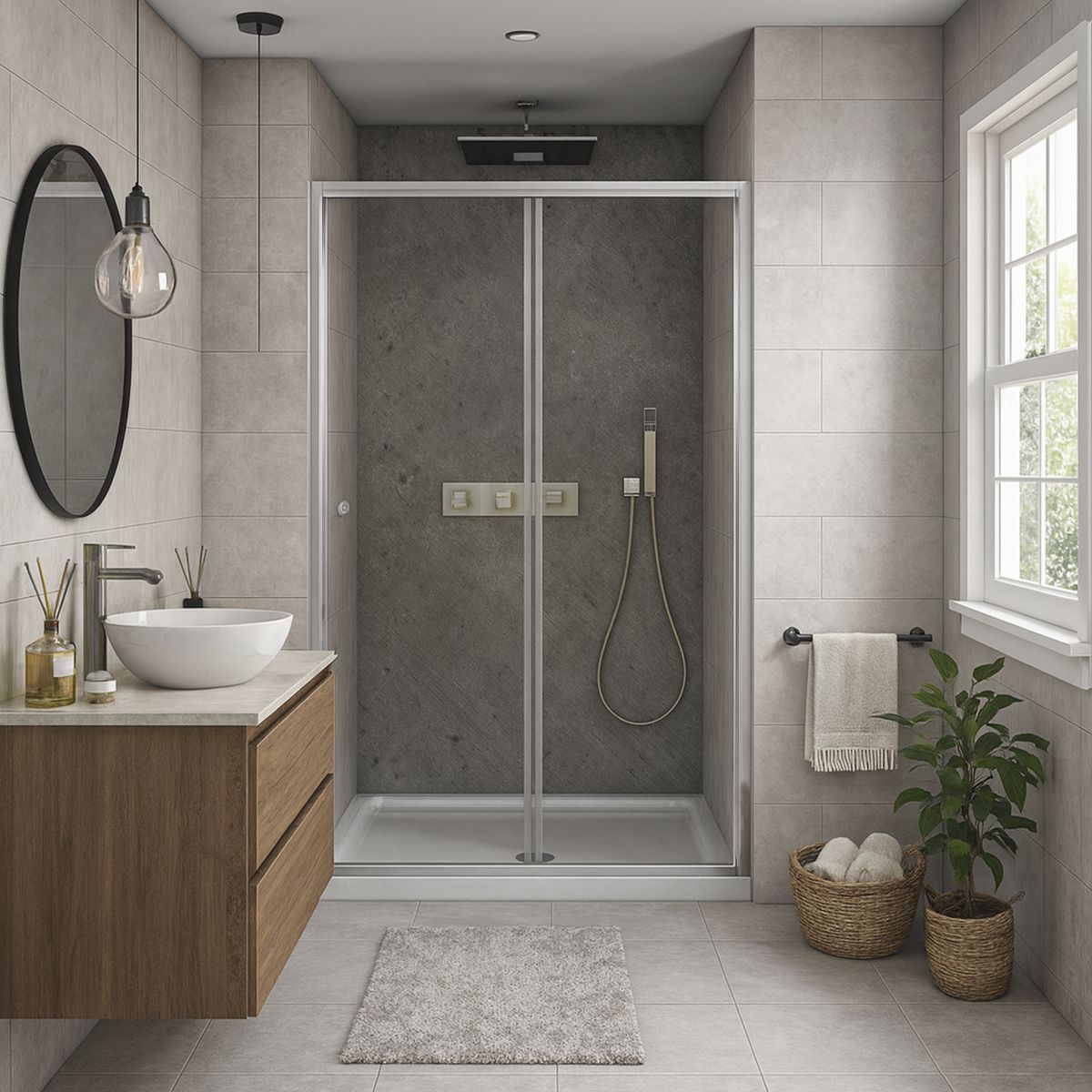 DUSCHY - Mampara eko corredera frontal 160x190 cm