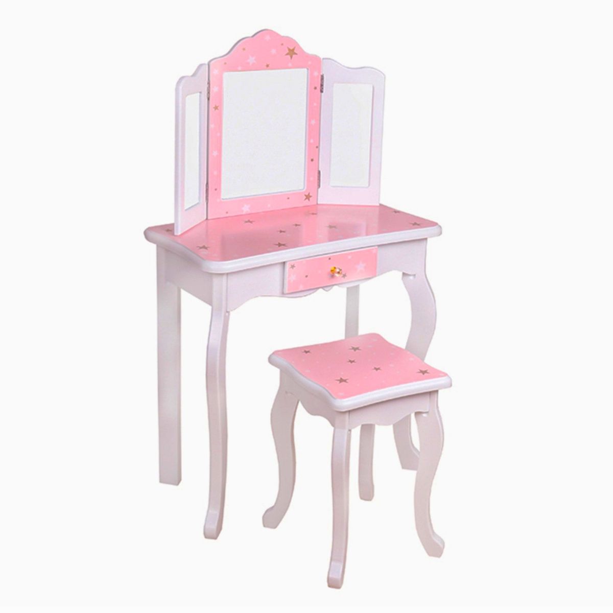 KIDSCOOL - Tocador Princess Infantil 60x97x28 cm Rosado Desde 3 años