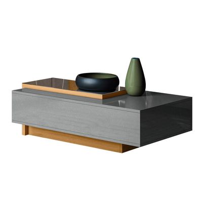 Mesa de centro con espejo cinza gris