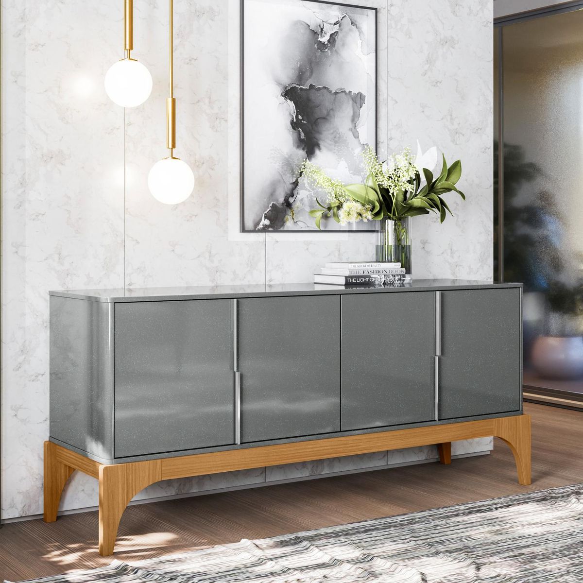 ONESSTA - Buffet Amalfi Ceniza 47.1x167.8x73.5 cm