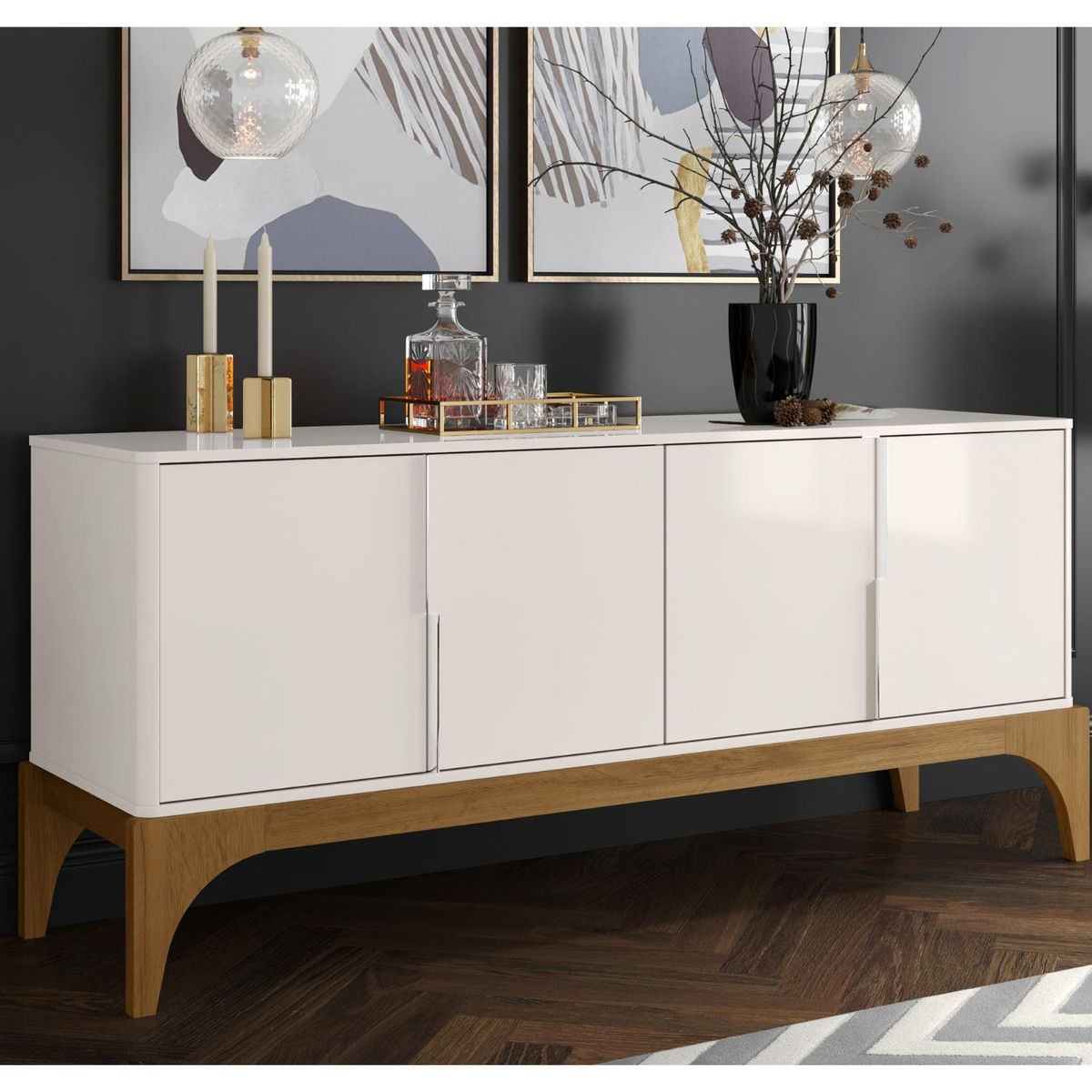 ONESSTA - Buffet Amalfi Blanco 47x168x74 cm