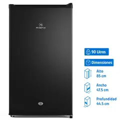 MADEMSA - Minibar 90 Litros Negro MMB 91 BLK
