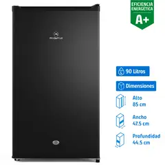MADEMSA - Minibar Minibar 90 Litros Negro MMB 91 BLK