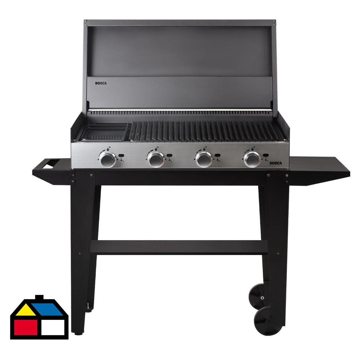 BOSCA - Pack Parrilla Block Gas 1000 + Carro Block 1000