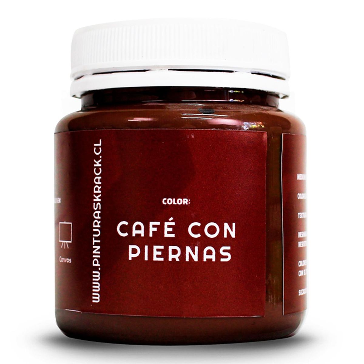 KRACK - Pintura Acrílica Café con piernas 0.25 l