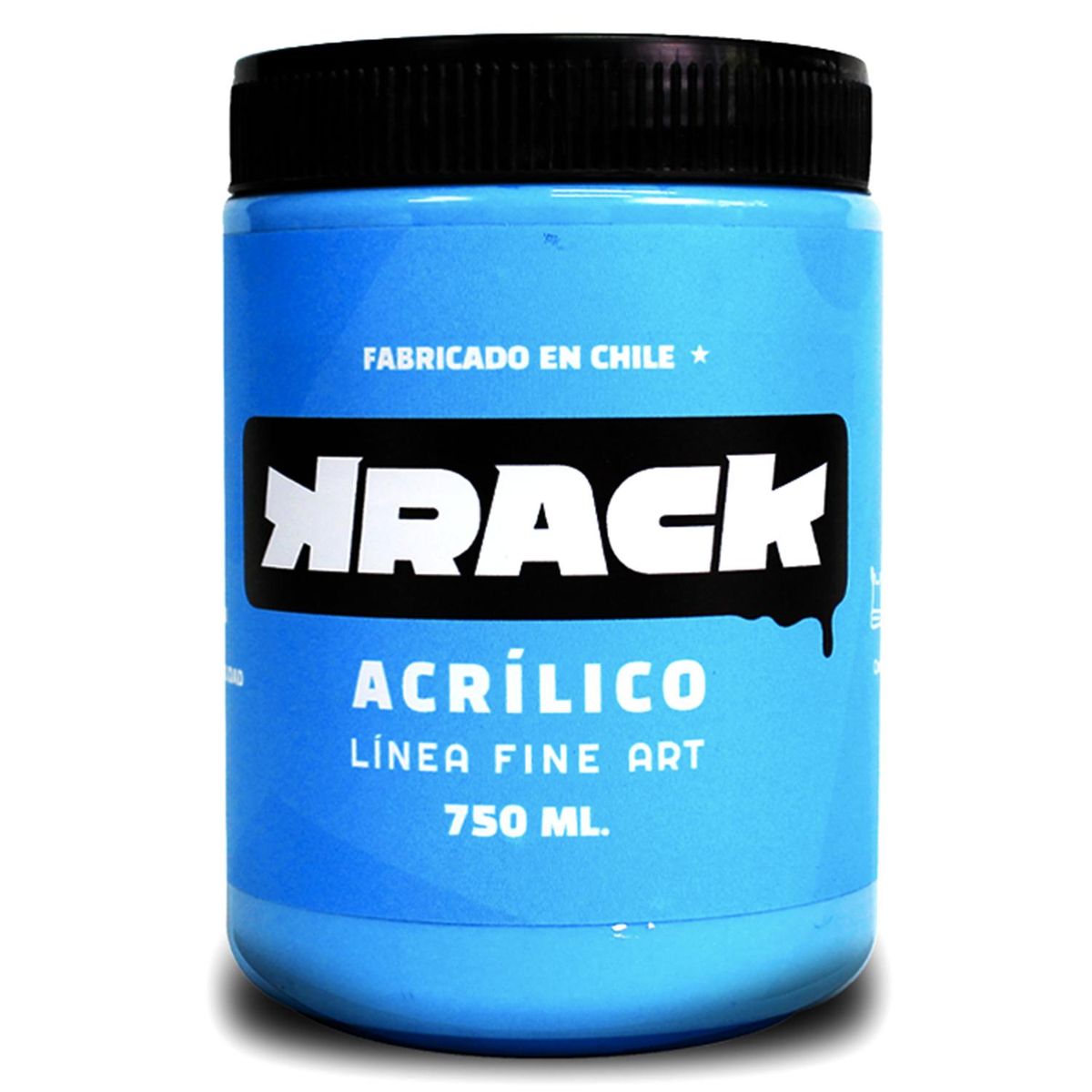 KRACK - Pintura Acrílica Celeste Led 0.75 l