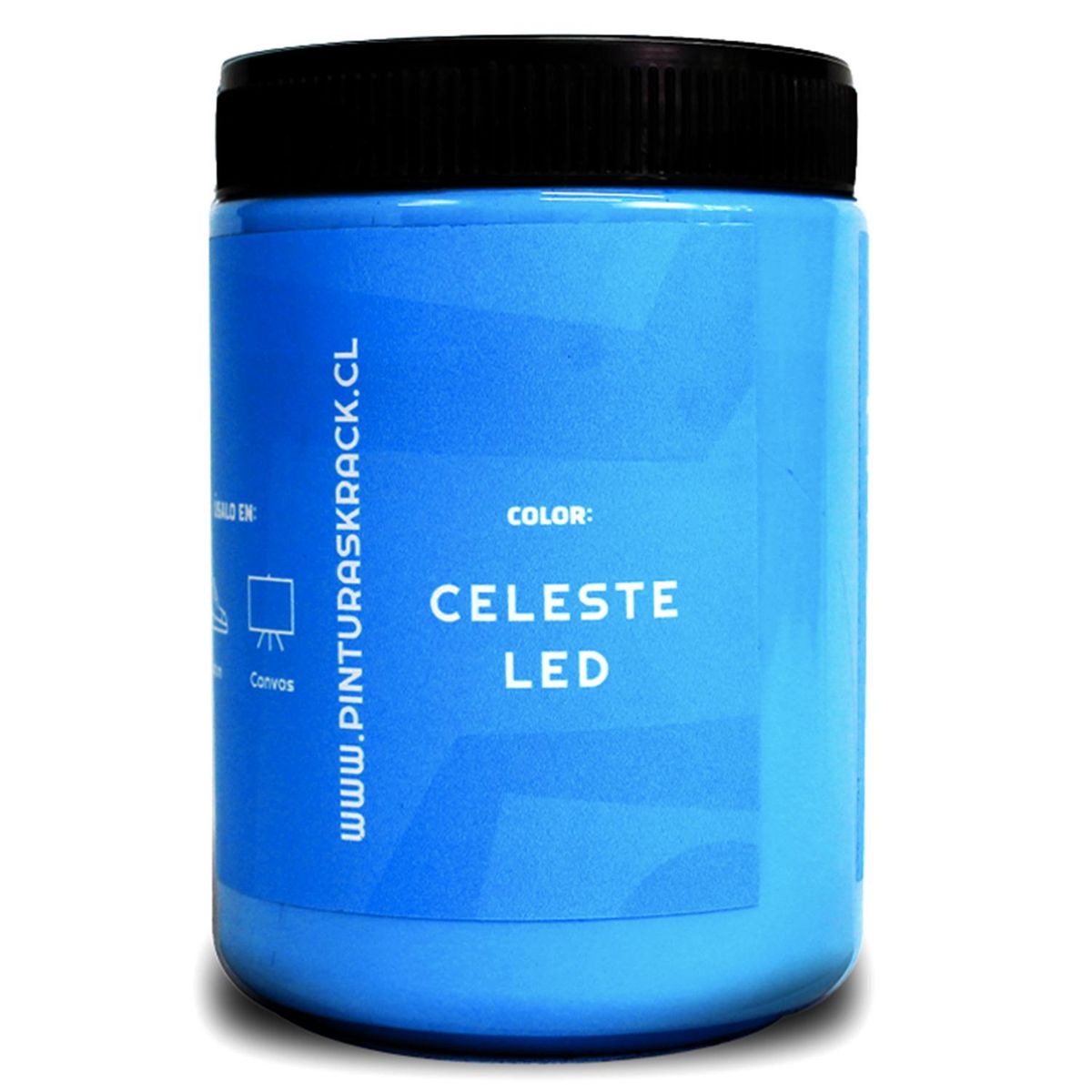 KRACK - Pintura Acrílica Celeste Led 0.75 l