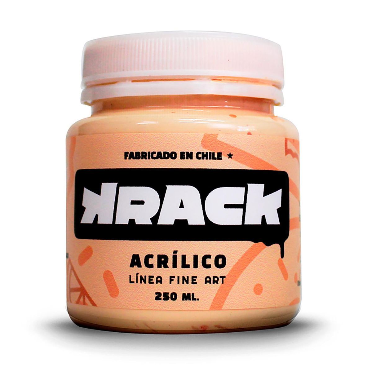 KRACK - Pintura Acrílica Pastel x Daniel´s Naranjo Toffee 0.25 l