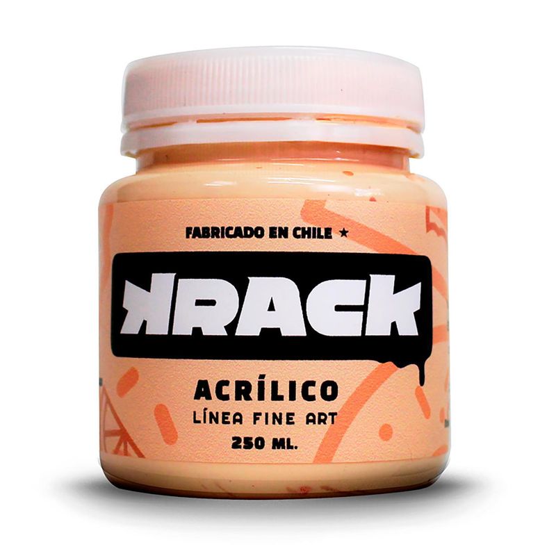 KRACK - Pintura Acrílica Pastel x Daniel´s Naranjo Toffee 250 ml