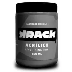 KRACK - Pintura Acrílica Gris Oscuro 750 ml