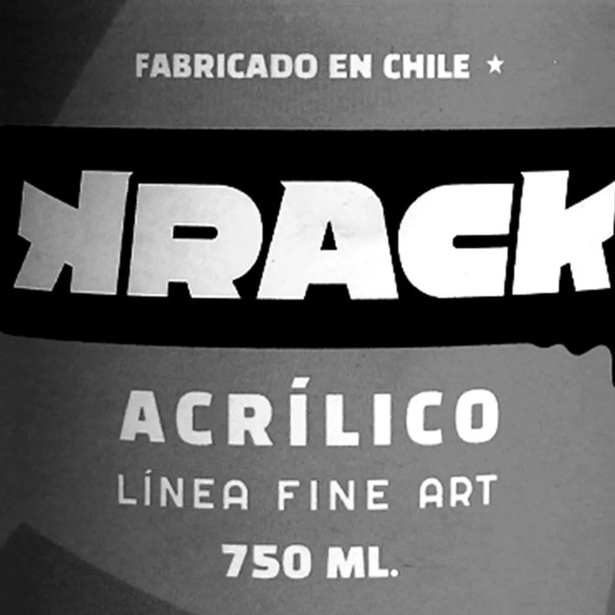 KRACK - Pintura Acrílica Gris Oscuro 0.75 l
