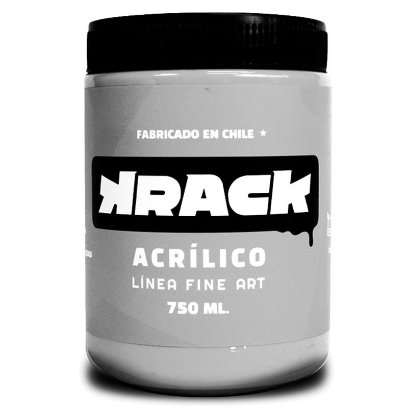 KRACK - Pintura acrílica dia gris 750 ml