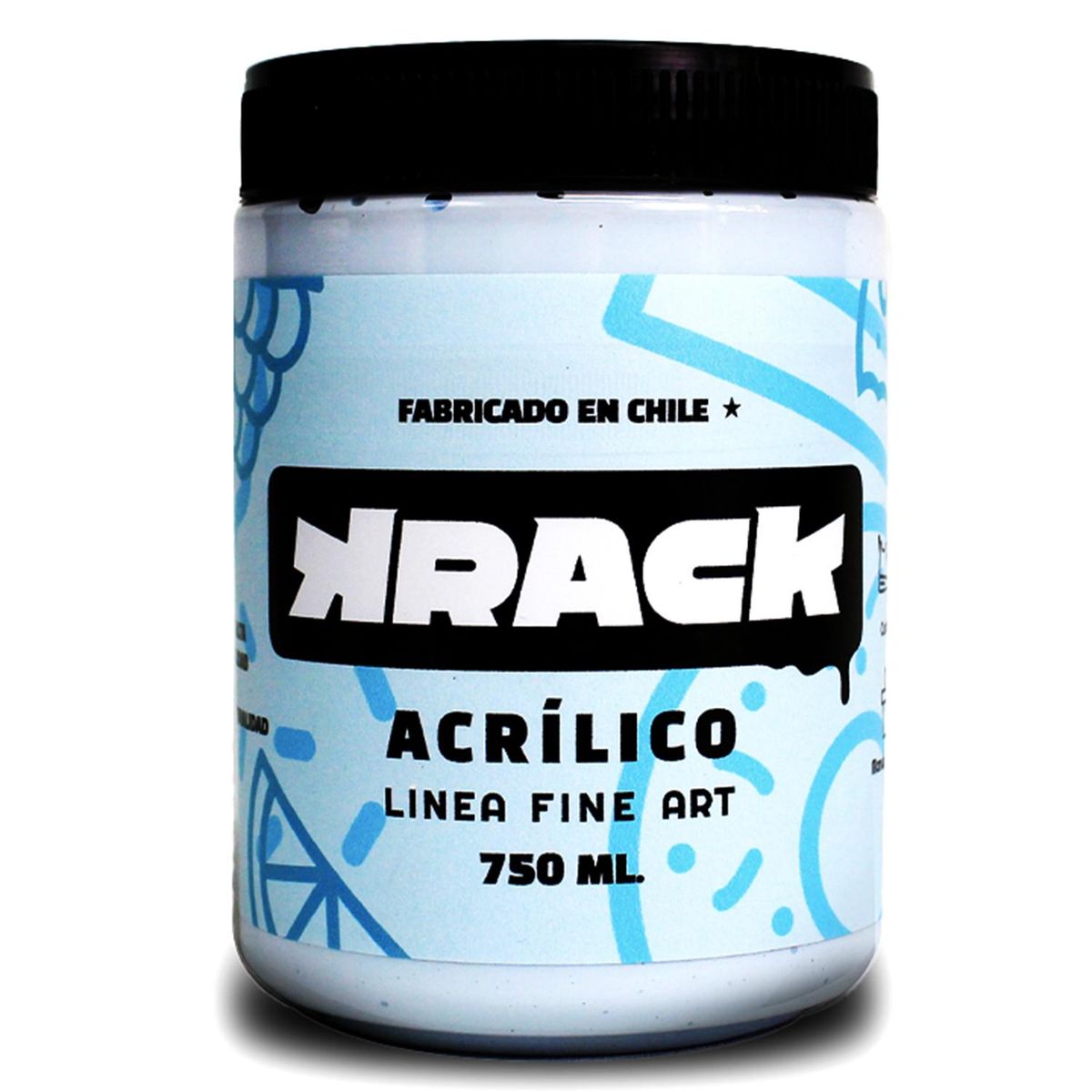 KRACK - Pintura Acrílica Pastel x Daniel´s Celeste Galaxy Cookie 0.75 l