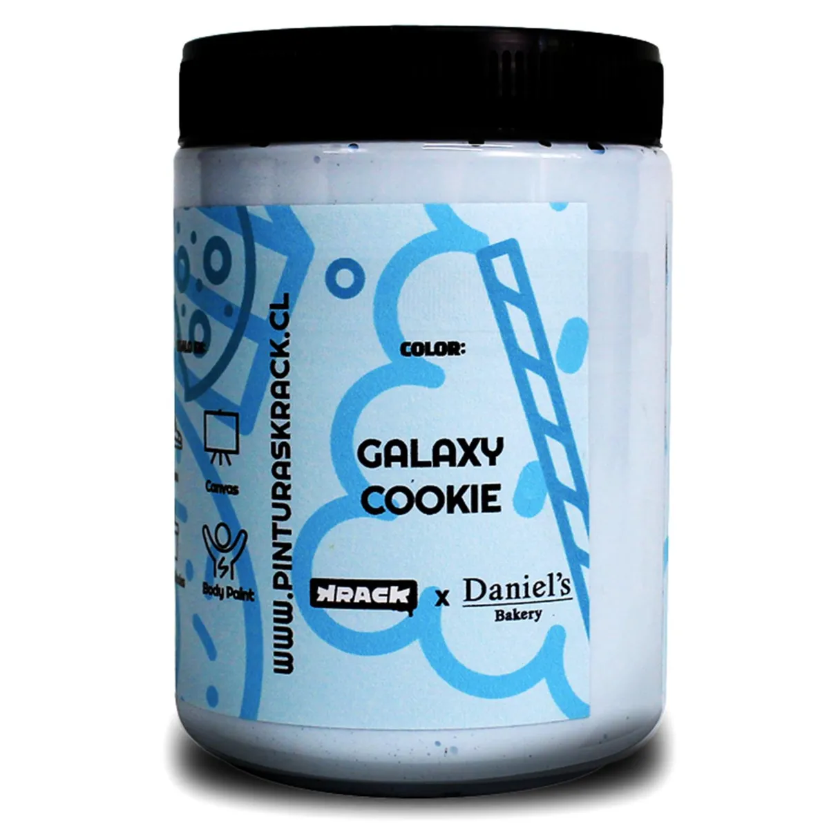 KRACK - Pintura Acrílica Pastel x Daniel´s Celeste Galaxy Cookie 0.75 l