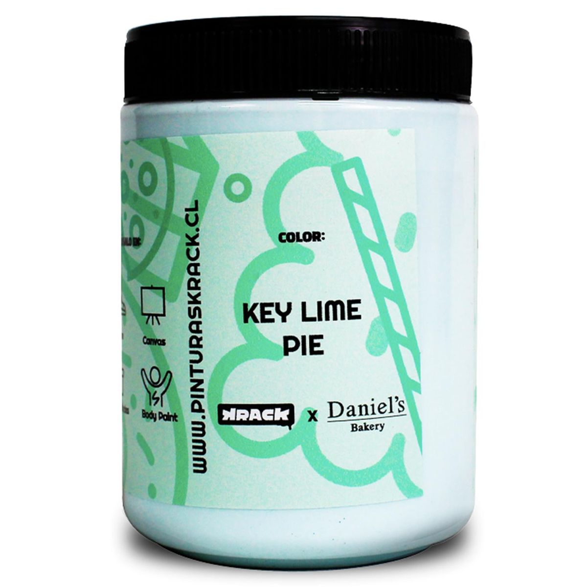 KRACK - Pintura Acrílica Pastel x Daniel´s Verde Lime Pie 0.75 l
