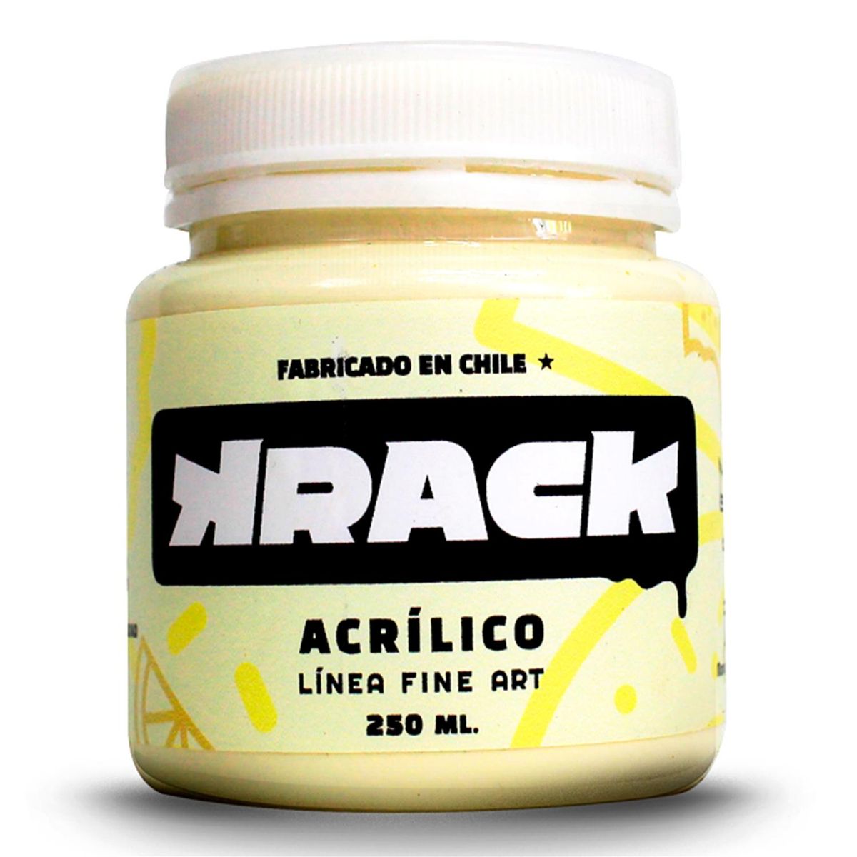 KRACK - Pintura Acrílica Pastel x Daniel´s Amarillo Limonada 0.25 l