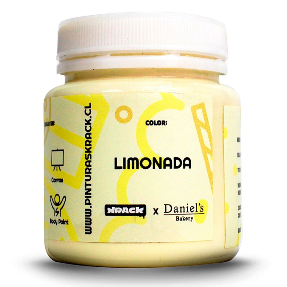 KRACK - Pintura Acrílica Pastel x Daniel´s Amarillo Limonada 0.25 l