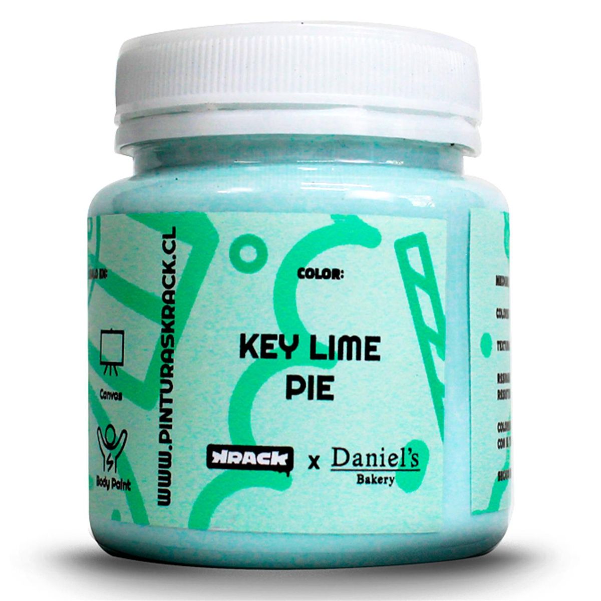 KRACK - Pintura Acrílica Pastel x Daniel´s Verde Lime Pie 0.25 l