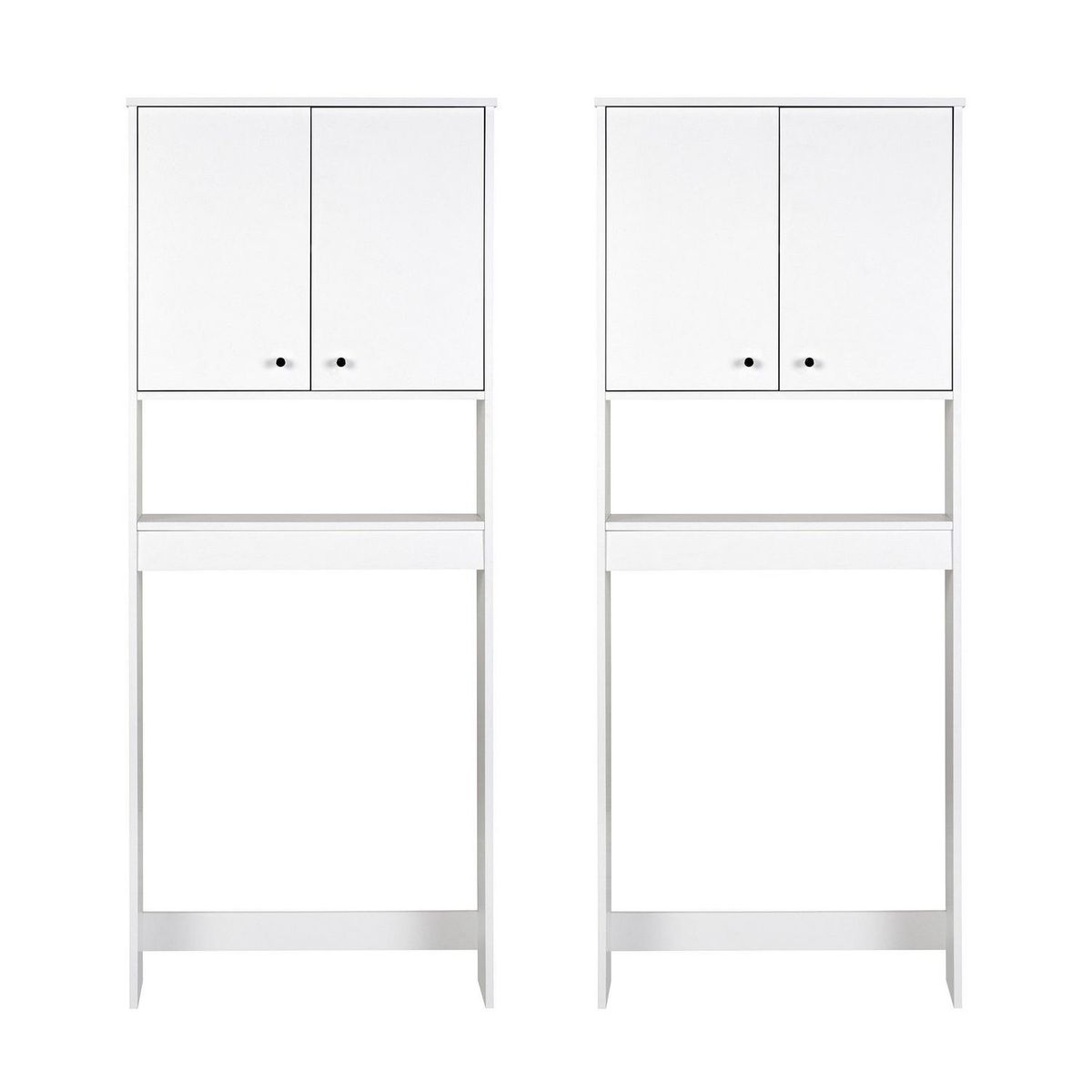 CIC - Combo 2 estante baño 2 puertas blanco