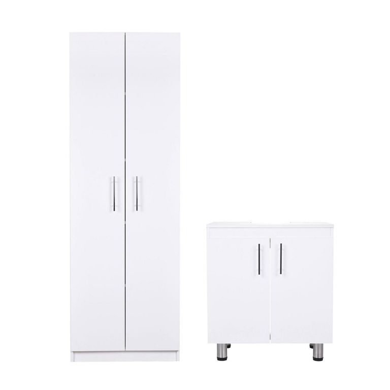 Combo Vanitorio Blanco 60x180x33 cm
