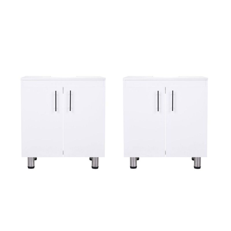 CIC - Combo 2 Vanitorios Patas Blanco 60x67x41.5 cm