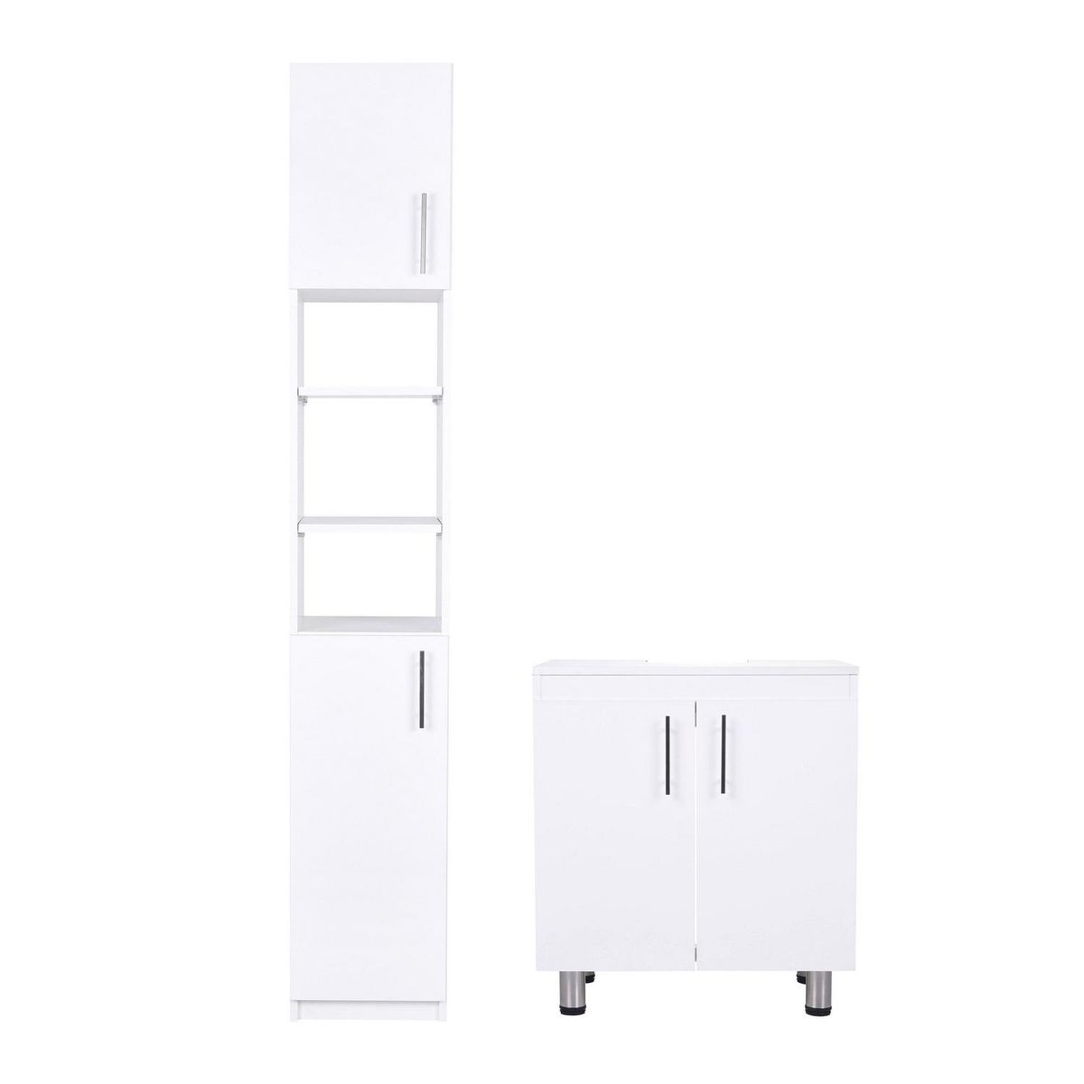 CIC - Combo Estante Vanitorio Blanco 30x180x30 cm