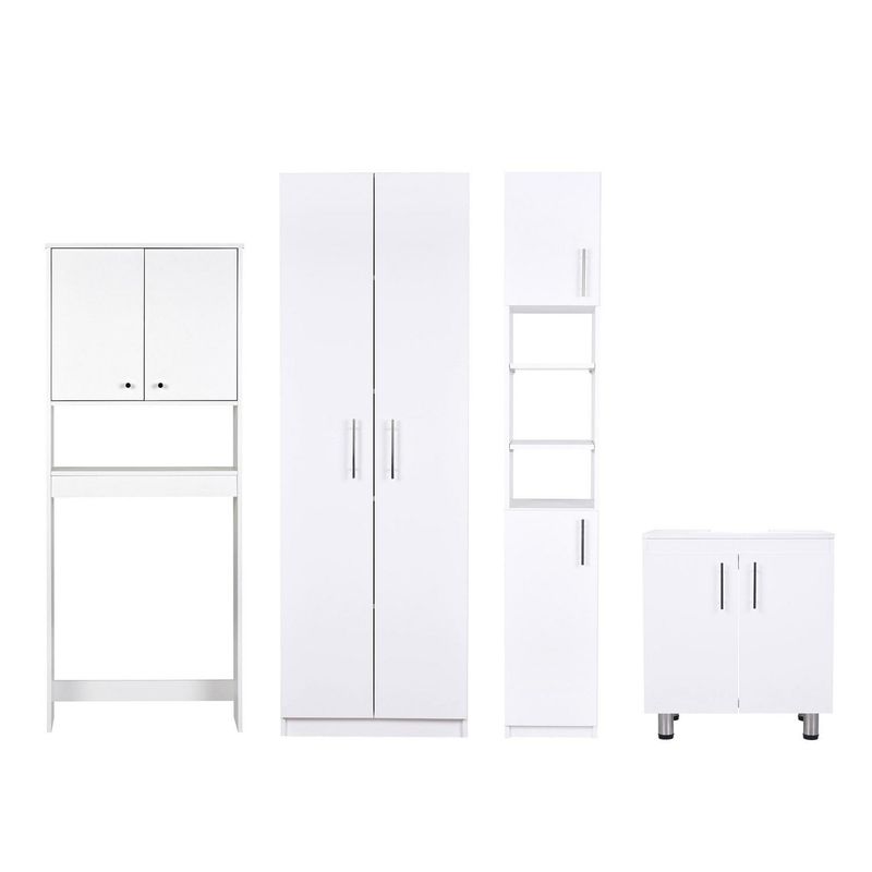 CIC - Combo Estante Vanitorio  Blanco 60x180x33 cm