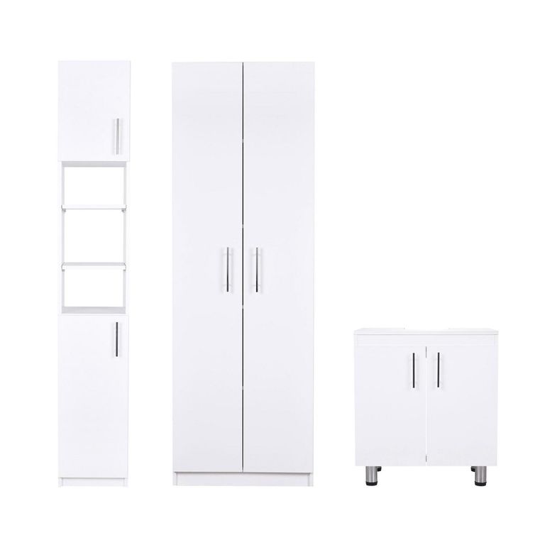 Combo Vanitorio Blanco 60x180x33 cm