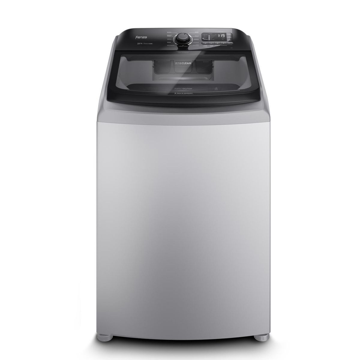 FENSA - Lavadora Carga Superior 21 kg Silver Perfect Care 21X