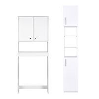Combo estante 2 puertas + estante organizador baño