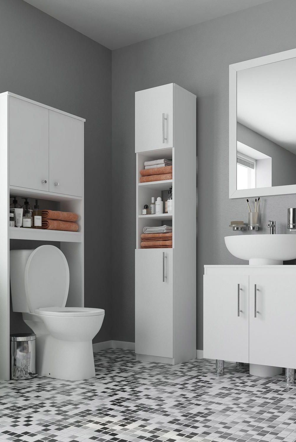 CIC - Combo estante 2 puertas + estante organizador baño
