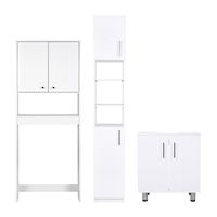 Combo Estante Vanitorio Blanco 30x180x30 cm