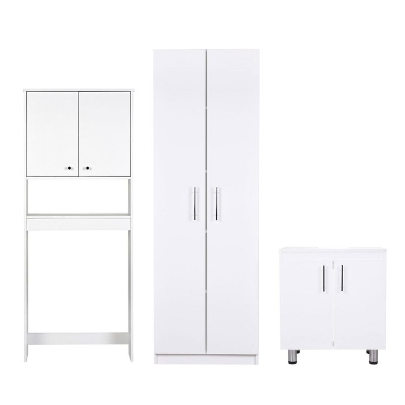 CIC - Combo Estante Vanitorio  Blanco 60x180x33 cm
