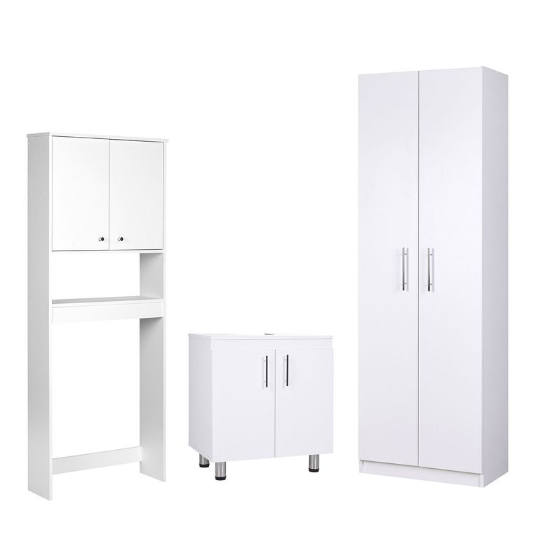 Combo Estante Vanitorio Blanco 60x180x33 cm