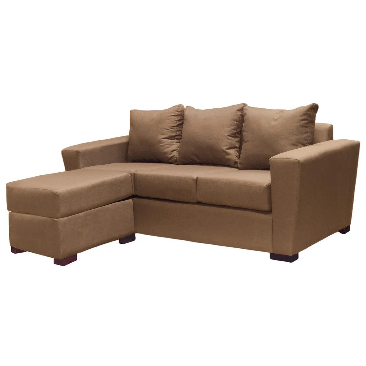 DKORA - Sofá Amber 3 cuerpos + pouf